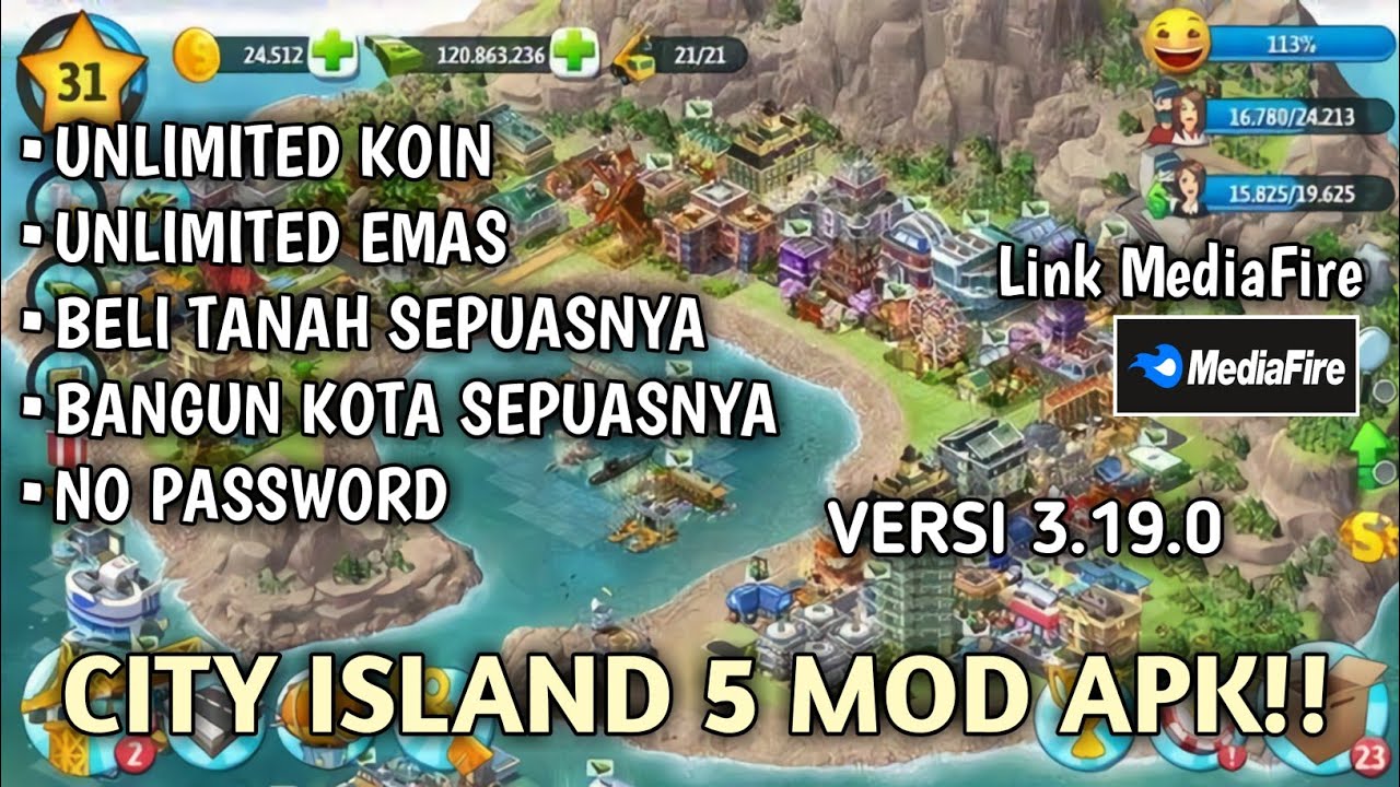 City Island 5 Mod Apk Update Terbaru 2024 Unlimited Money