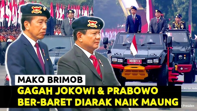 Momen Jokowi Bareng Prabowo Naik Maung